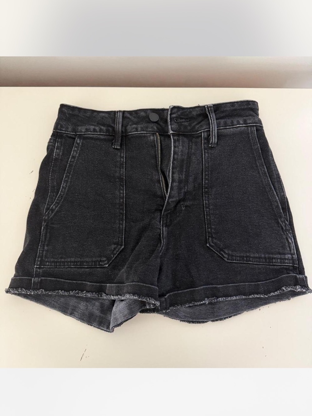 Black Jean Shorts